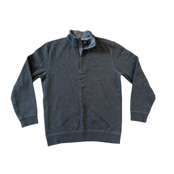 Walter Hagen Golf Sweatshirt Quarter Zip Dark Grey & Orange Mens Small - Picture 2 of 7